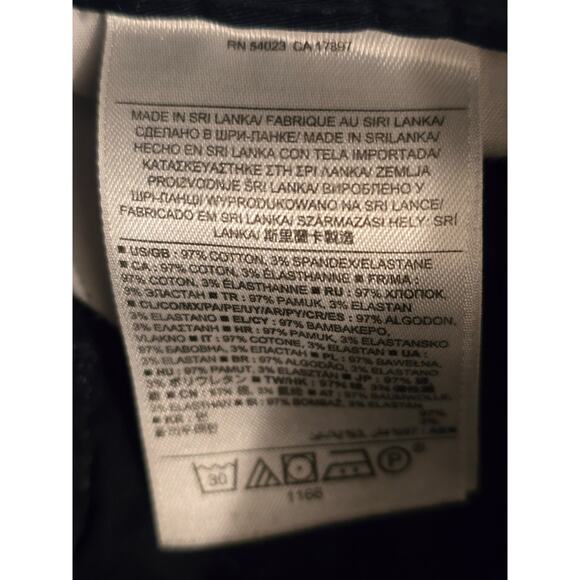 Banana Republic City Chino Cuff Hem Ankle Pant in Navy Blue Size 2 Petite - Picture 5 of 5